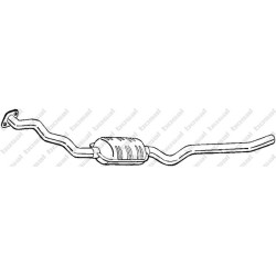 Predný tlmič výfuku BOSAL 284-253