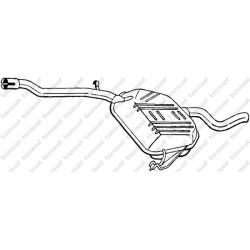 Koncový tlmič výfuku BOSAL 278-387