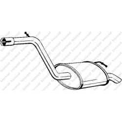 Koncový tlmič výfuku BOSAL 154-181