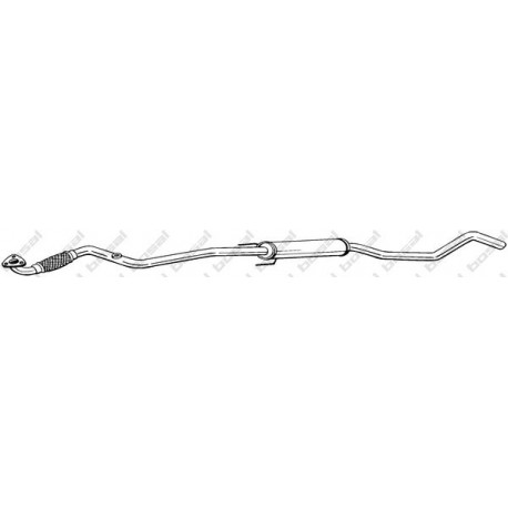 Stredný tlmič výfuku BOSAL 295-617