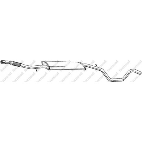 Stredný tlmič výfuku BOSAL 294-003