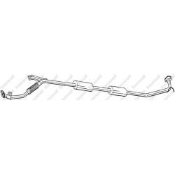 Stredný tlmič výfuku BOSAL 292-691