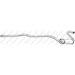 Stredný tlmič výfuku BOSAL 288-675