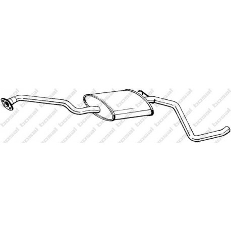 Stredný tlmič výfuku BOSAL 287-767