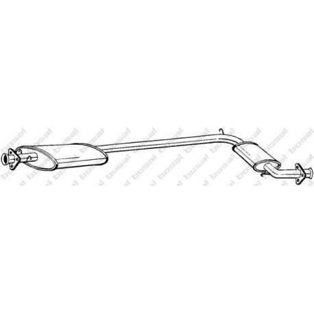 Stredný tlmič výfuku BOSAL 287-605