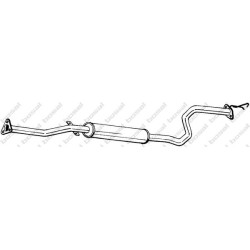 Stredný tlmič výfuku BOSAL 287-127
