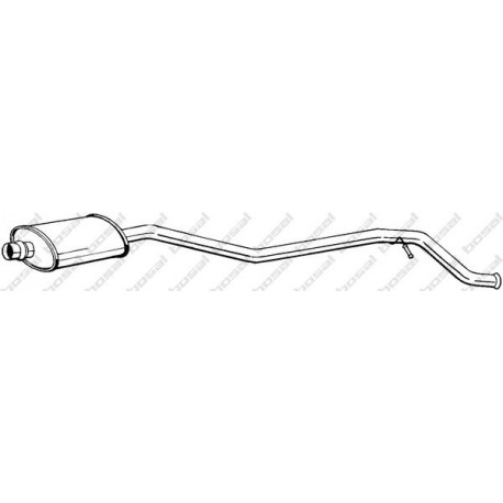 Stredný tlmič výfuku BOSAL 286-833