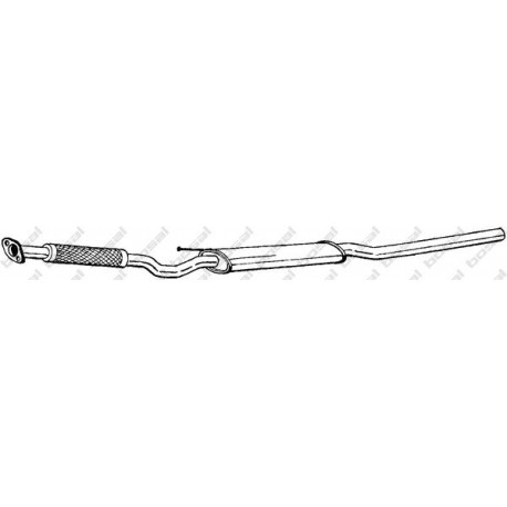 Stredný tlmič výfuku BOSAL 286-237