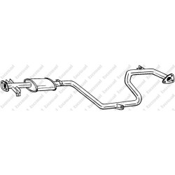 Stredný tlmič výfuku BOSAL 285-577