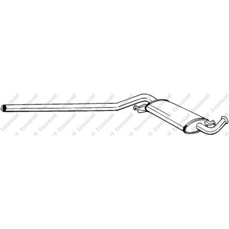 Stredný tlmič výfuku BOSAL 285-513