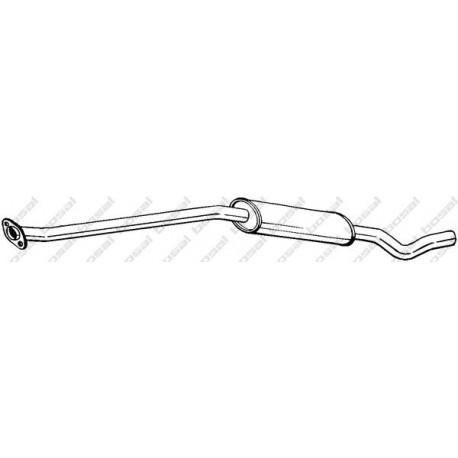 Stredný tlmič výfuku BOSAL 284-939