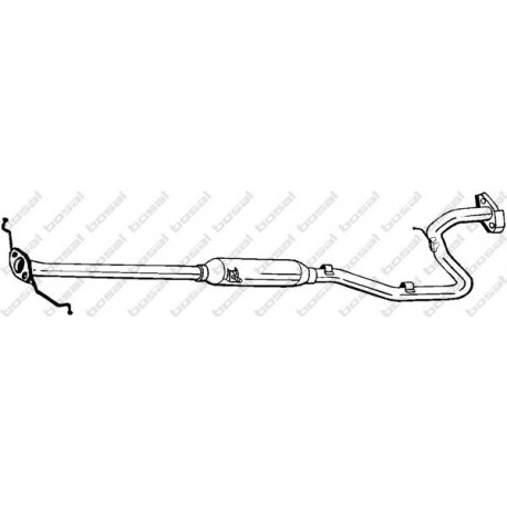Stredný tlmič výfuku BOSAL 284-473