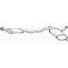 Stredný tlmič výfuku BOSAL 284-309