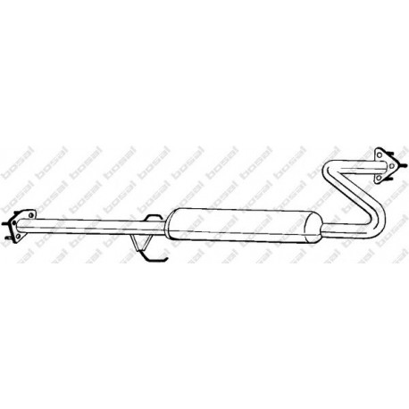Stredný tlmič výfuku BOSAL 283-815