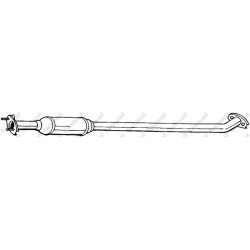 Stredný tlmič výfuku BOSAL 283-541