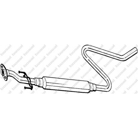 Stredný tlmič výfuku BOSAL 283-141