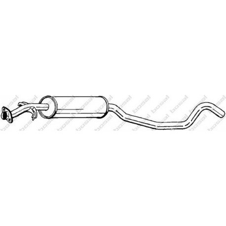 Stredný tlmič výfuku BOSAL 282-135