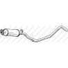 Stredný tlmič výfuku BOSAL 282-119