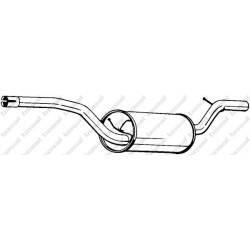 Stredný tlmič výfuku BOSAL 280-361