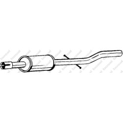 Stredný tlmič výfuku BOSAL 280-063