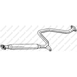 Stredný tlmič výfuku BOSAL 279-687