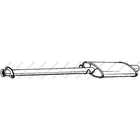 Stredný tlmič výfuku BOSAL 278-061
