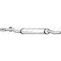 Stredný tlmič výfuku BOSAL 233-507