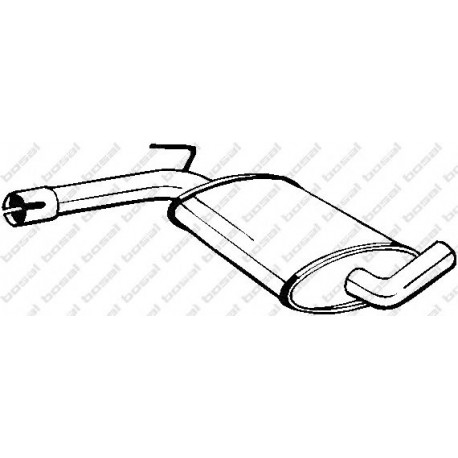 Stredný tlmič výfuku BOSAL 233-491