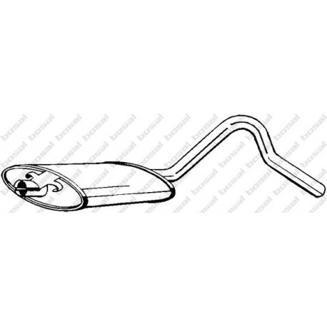 Stredný tlmič výfuku BOSAL 185-945