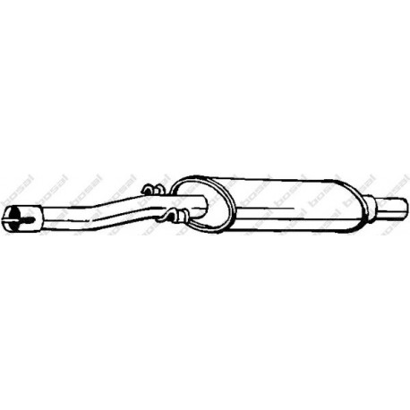 Stredný tlmič výfuku BOSAL 148-853