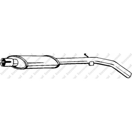 Stredný tlmič výfuku BOSAL 148-125