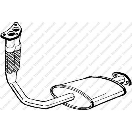 Predný tlmič výfuku POLMO 08.359