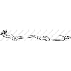 Predný tlmič výfuku BOSAL 283-115
