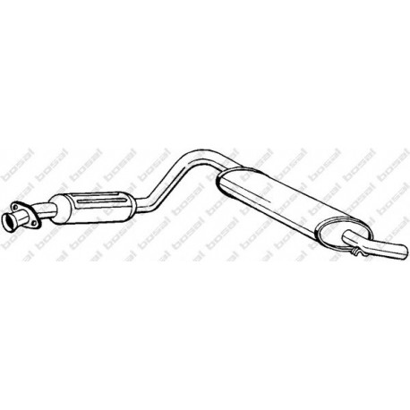Predný tlmič výfuku BOSAL 278-301