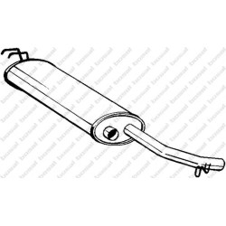 Predný tlmič výfuku BOSAL 200-205