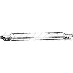 Predný tlmič výfuku BOSAL 135-371