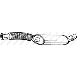 Predný tlmič výfuku BOSAL 135-035