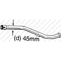 Opravné potrubie pre Katalyzátor BOSAL 889-157