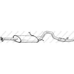 Koncový tlmič výfuku BOSAL 287-511