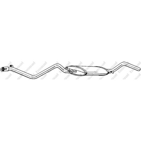 Koncový tlmič výfuku BOSAL 284-311