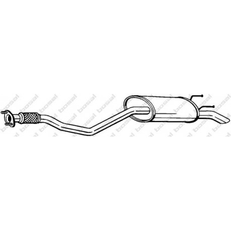 Koncový tlmič výfuku BOSAL 283-667