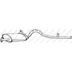 Koncový tlmič výfuku BOSAL 282-801