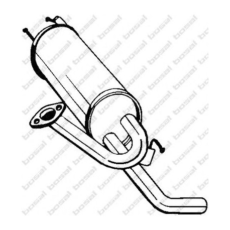 Koncový tlmič výfuku BOSAL 282-441