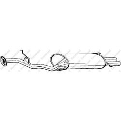 Koncový tlmič výfuku BOSAL 281-861