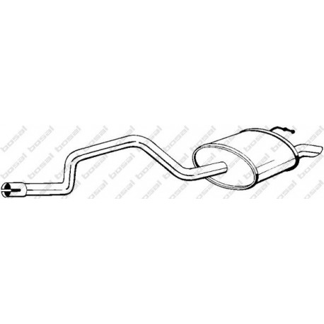 Koncový tlmič výfuku BOSAL 281-043