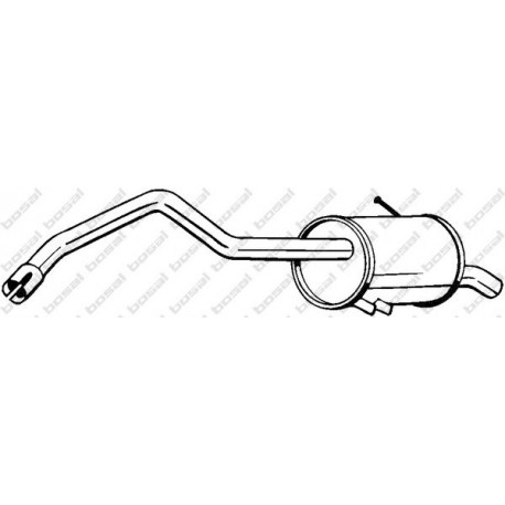 Koncový tlmič výfuku BOSAL 278-699