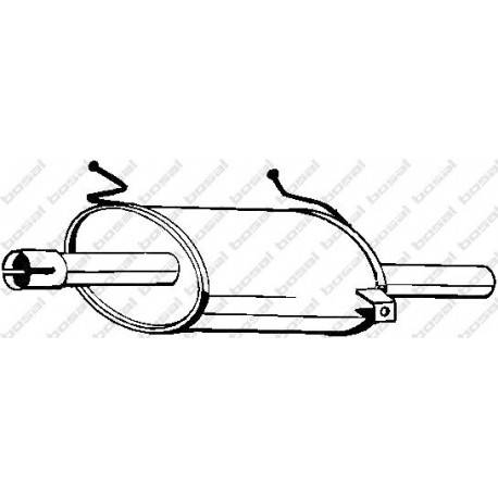 Koncový tlmič výfuku BOSAL 219-117