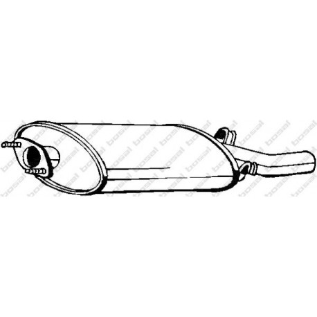 Koncový tlmič výfuku BOSAL 215-805