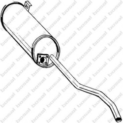 Koncový tlmič výfuku BOSAL 211-345