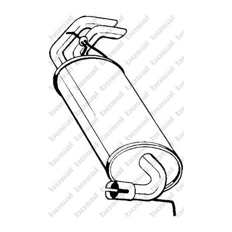 Koncový tlmič výfuku BOSAL 211-077